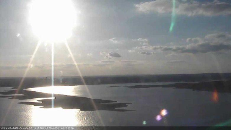 Lake Travis webcam, March 11, 2024 6:25 PM CT