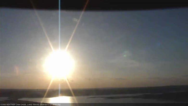 Lake Travis webcam, March 11, 2024 7:00 PM CT