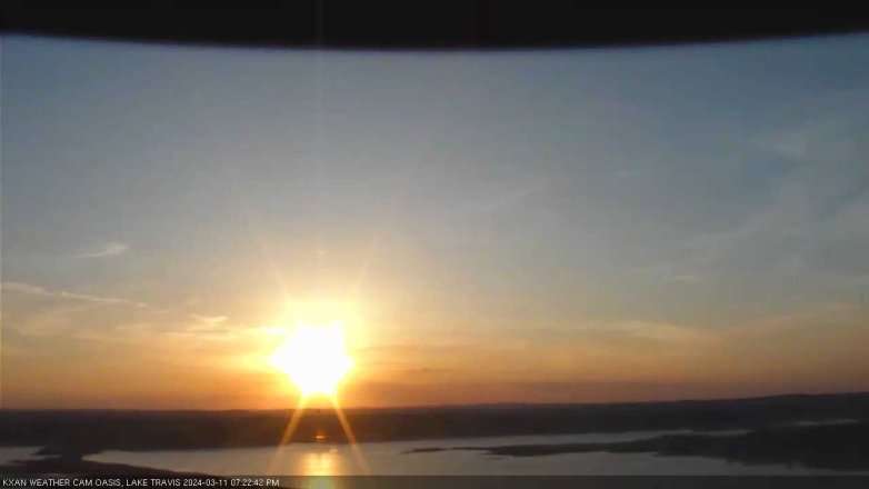 Lake Travis webcam, March 11, 2024 7:25 PM CT