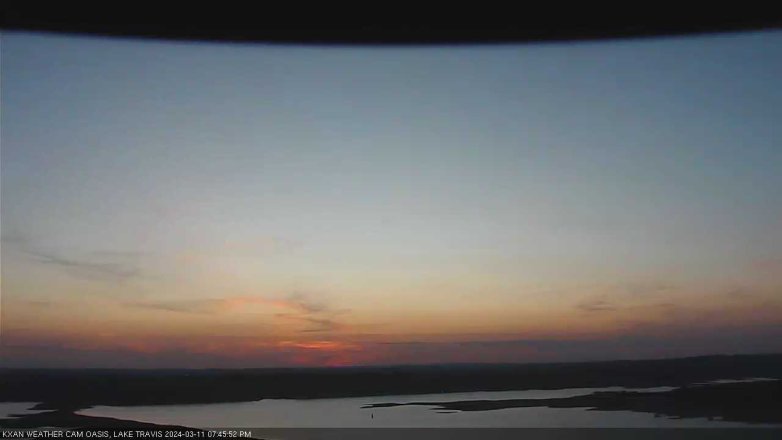 Lake Travis webcam, March 11, 2024 7:45 PM CT