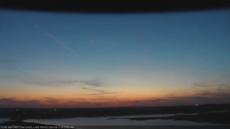 Lake Travis webcam, March 11, 2024 8:00 PM CT