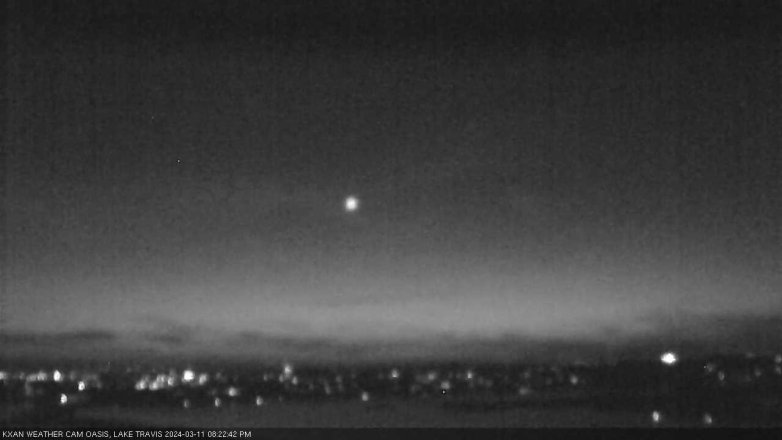 Lake Travis webcam, March 11, 2024 8:25 PM CT