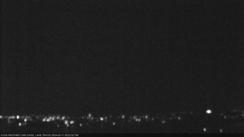 Lake Travis webcam, March 11, 2024 9:25 PM CT