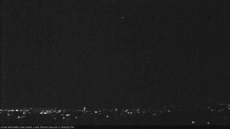 Lake Travis webcam, March 11, 2024 9:45 PM CT
