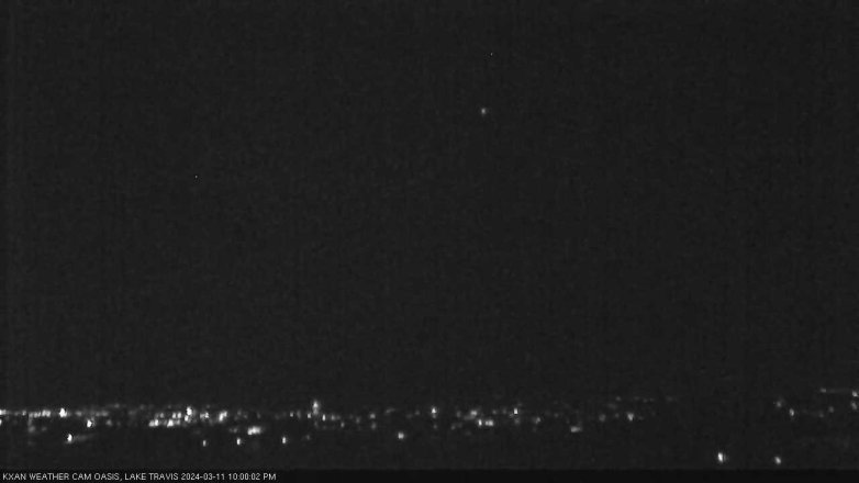 Lake Travis webcam, March 11, 2024 10:00 PM CT