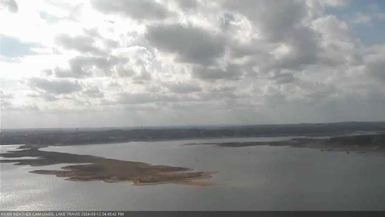 Lake Travis webcam, March 12, 2024 4:45 PM CT