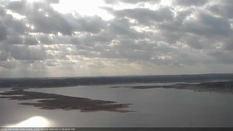 Lake Travis webcam, March 12, 2024 5:45 PM CT