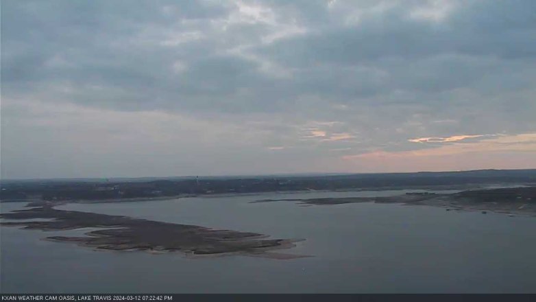 Lake Travis webcam, March 12, 2024 7:25 PM CT