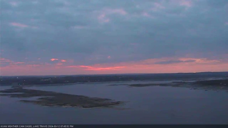 Lake Travis webcam, March 12, 2024 7:45 PM CT