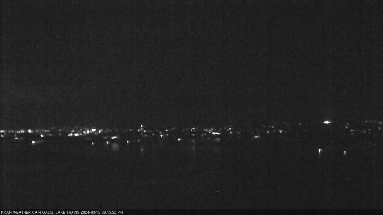 Lake Travis webcam, March 12, 2024 8:45 PM CT
