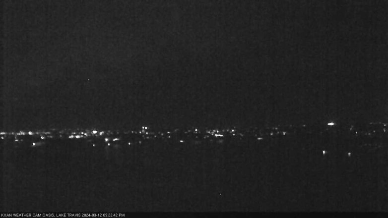 Lake Travis webcam, March 12, 2024 9:25 PM CT