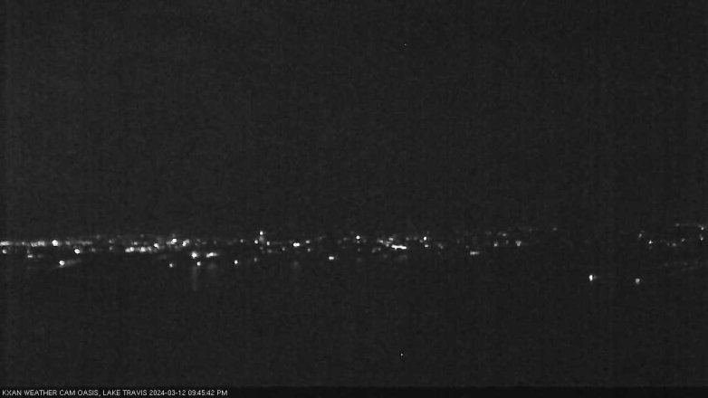 Lake Travis webcam, March 12, 2024 9:45 PM CT
