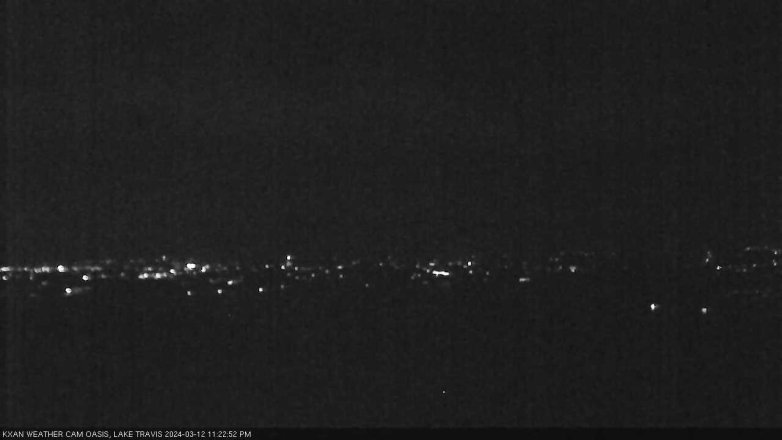 Lake Travis webcam, March 12, 2024 11:25 PM CT