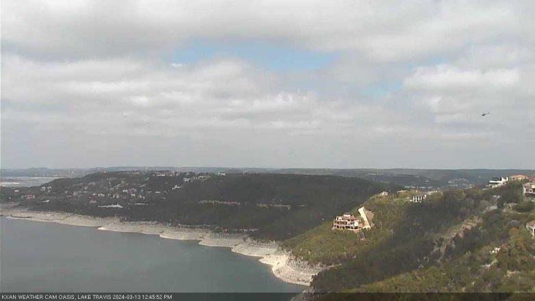 Lake Travis webcam, March 13, 2024 12:45 PM CT