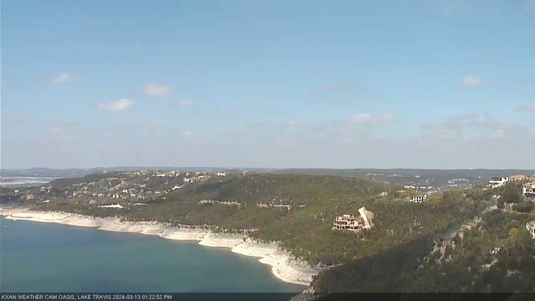 Lake Travis webcam, March 13, 2024 1:25 PM CT
