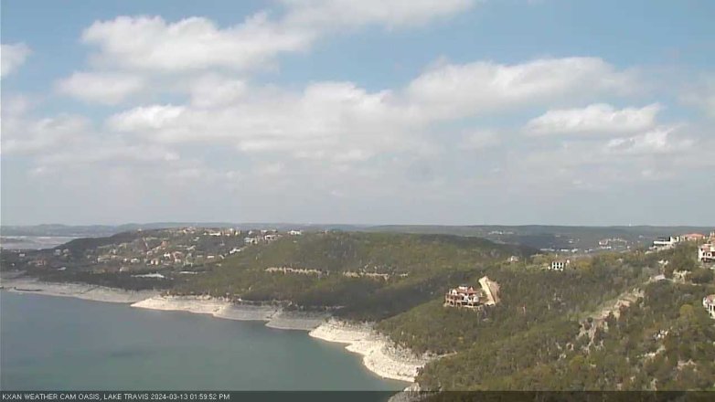 Lake Travis webcam, March 13, 2024 2:00 PM CT