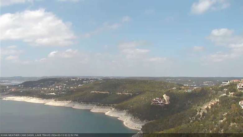 Lake Travis webcam, March 13, 2024 2:25 PM CT