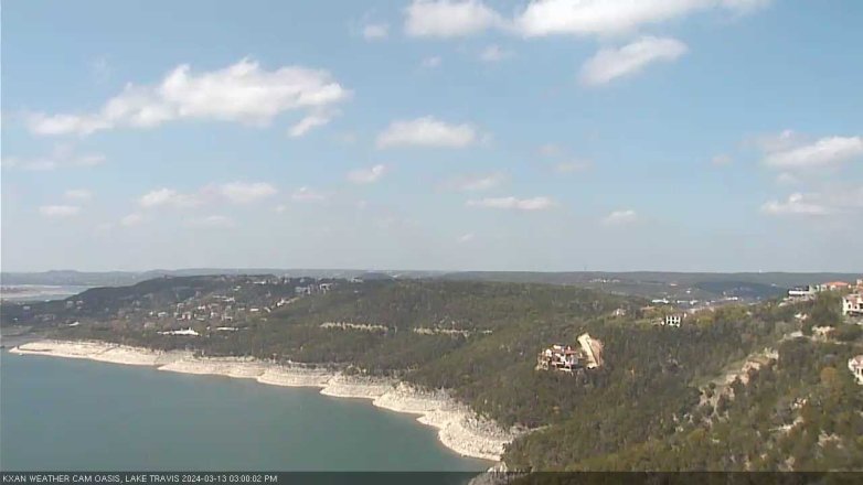 Lake Travis webcam, March 13, 2024 3:00 PM CT