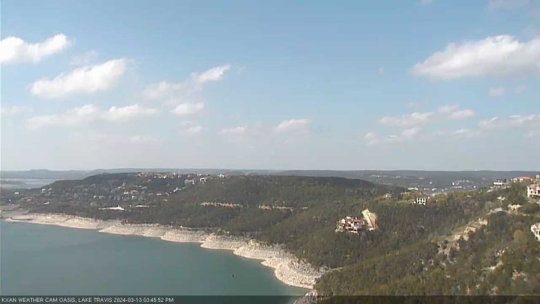 Lake Travis webcam, March 13, 2024 3:45 PM CT