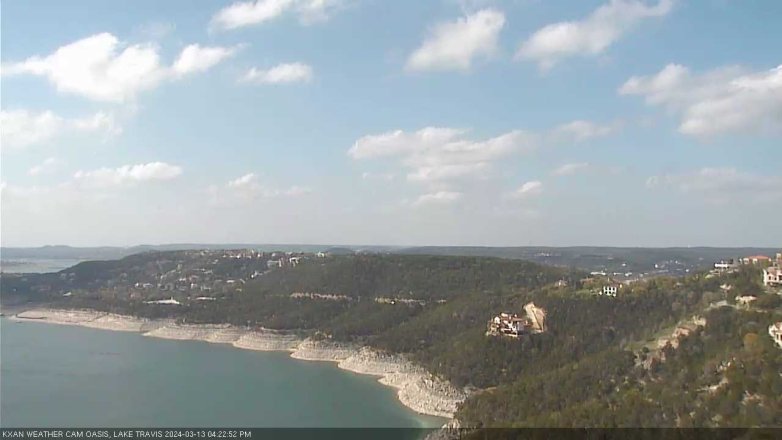 Lake Travis webcam, March 13, 2024 4:25 PM CT
