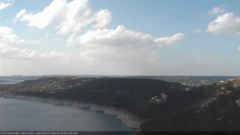 Lake Travis webcam, March 13, 2024 5:25 PM CT