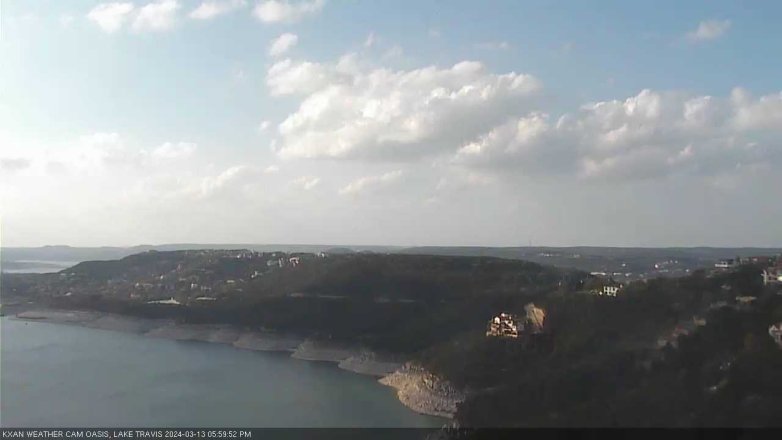 Lake Travis webcam, March 13, 2024 6:00 PM CT