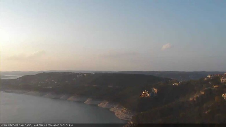 Lake Travis webcam, March 13, 2024 7:00 PM CT