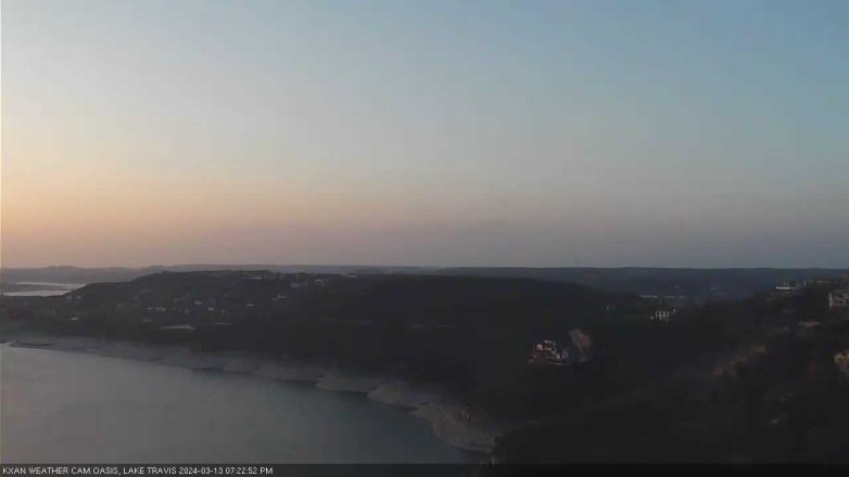 Lake Travis webcam, March 13, 2024 7:25 PM CT