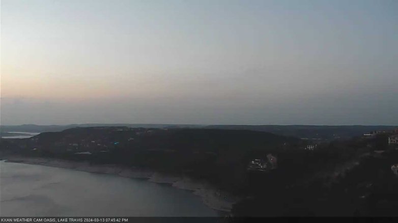 Lake Travis webcam, March 13, 2024 7:45 PM CT