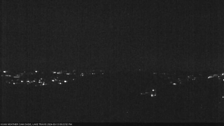 Lake Travis webcam, March 13, 2024 9:25 PM CT