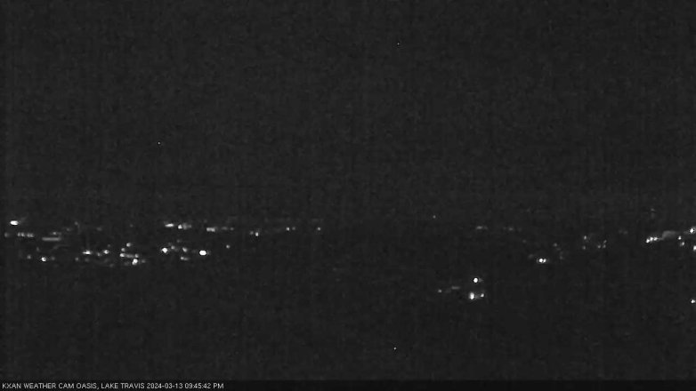 Lake Travis webcam, March 13, 2024 9:45 PM CT