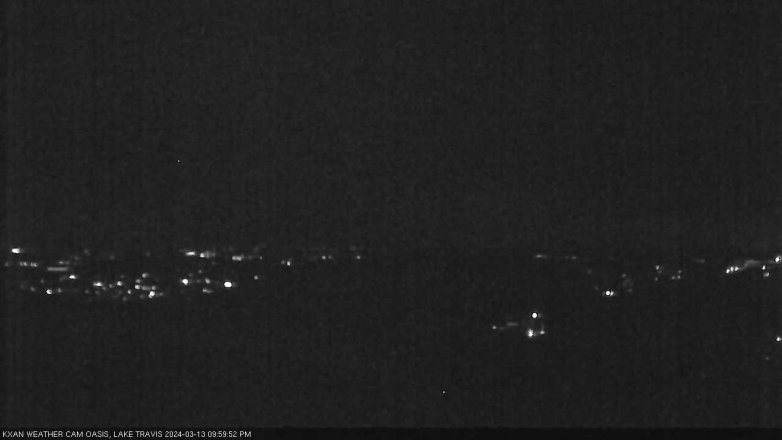 Lake Travis webcam, March 13, 2024 10:00 PM CT