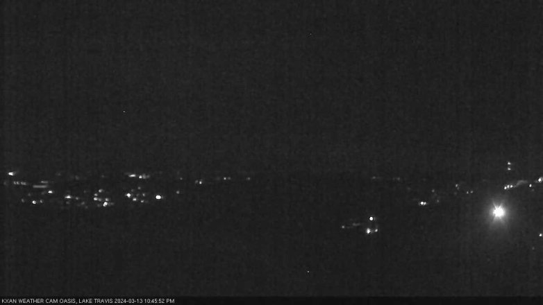Lake Travis webcam, March 13, 2024 10:45 PM CT