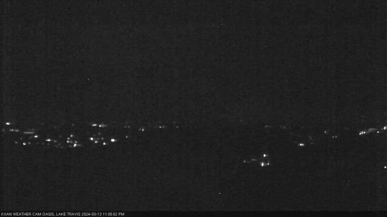 Lake Travis webcam, March 13, 2024 11:00 PM CT