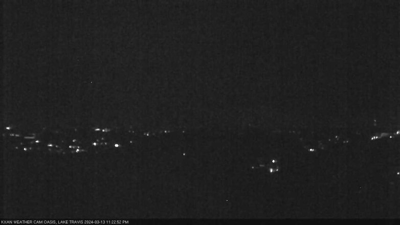 Lake Travis webcam, March 13, 2024 11:25 PM CT