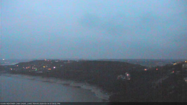 Lake Travis webcam, March 14, 2024 8:00 PM CT