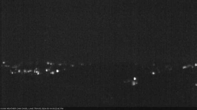 Lake Travis webcam, March 14, 2024 9:25 PM CT