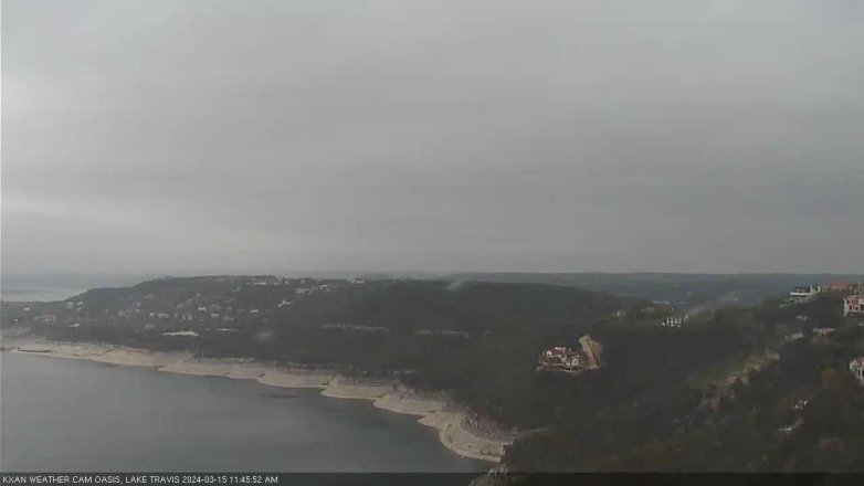 Lake Travis webcam, March 15, 2024 11:45 AM CT