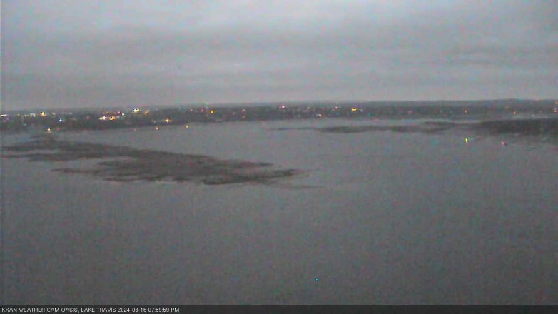 Lake Travis webcam, March 15, 2024 8:00 PM CT
