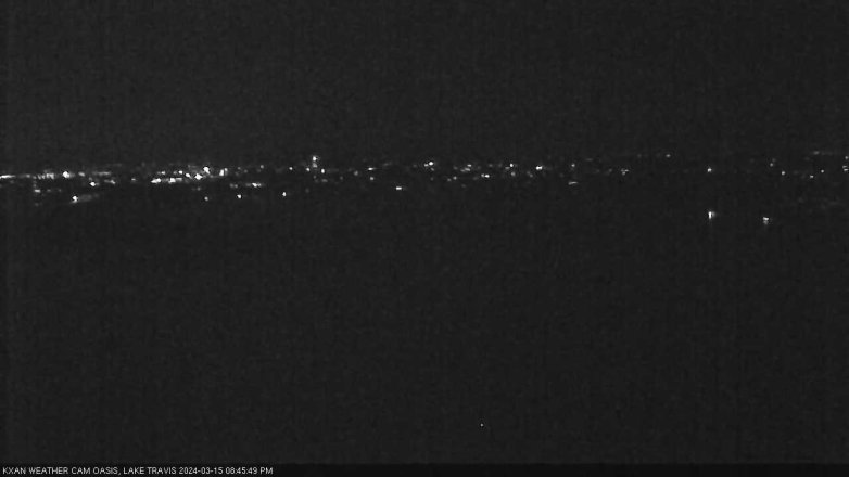 Lake Travis webcam, March 15, 2024 8:45 PM CT