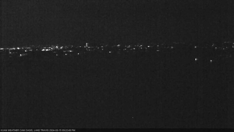 Lake Travis webcam, March 15, 2024 9:25 PM CT