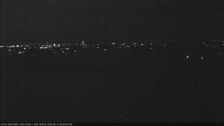 Lake Travis webcam, March 15, 2024 9:45 PM CT