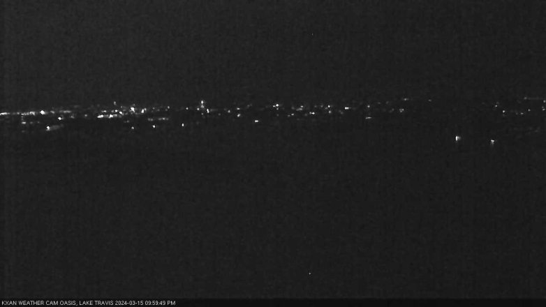 Lake Travis webcam, March 15, 2024 10:00 PM CT