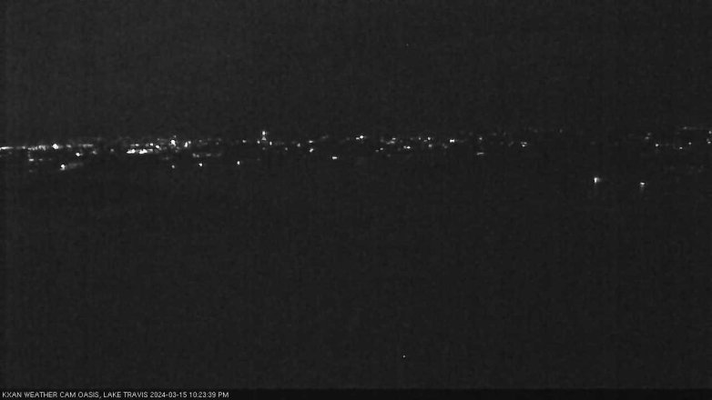 Lake Travis webcam, March 15, 2024 10:45 PM CT