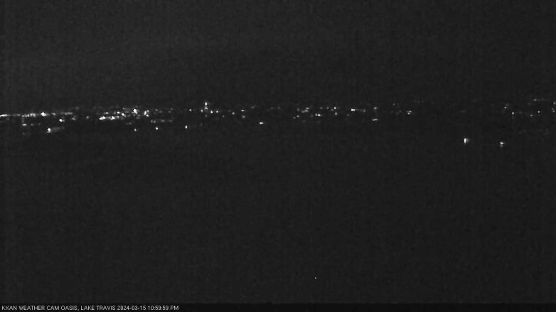 Lake Travis webcam, March 15, 2024 11:00 PM CT