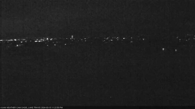 Lake Travis webcam, March 15, 2024 11:25 PM CT