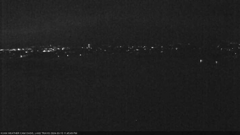 Lake Travis webcam, March 15, 2024 11:45 PM CT