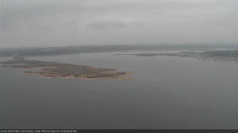 Lake Travis webcam, March 16, 2024 6:45 PM CT