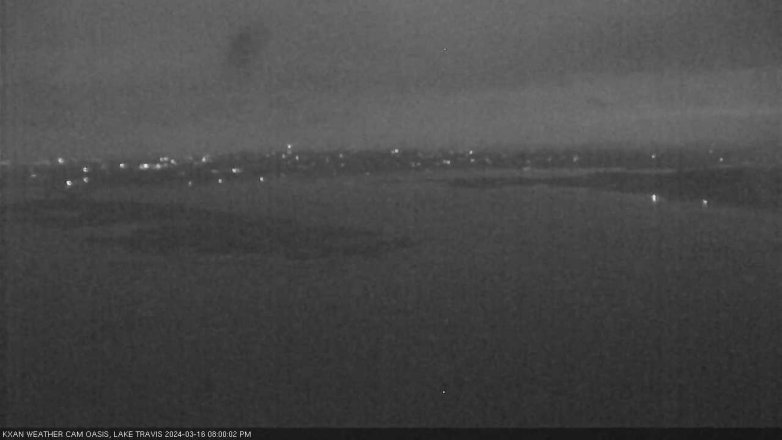Lake Travis webcam, March 16, 2024 8:00 PM CT