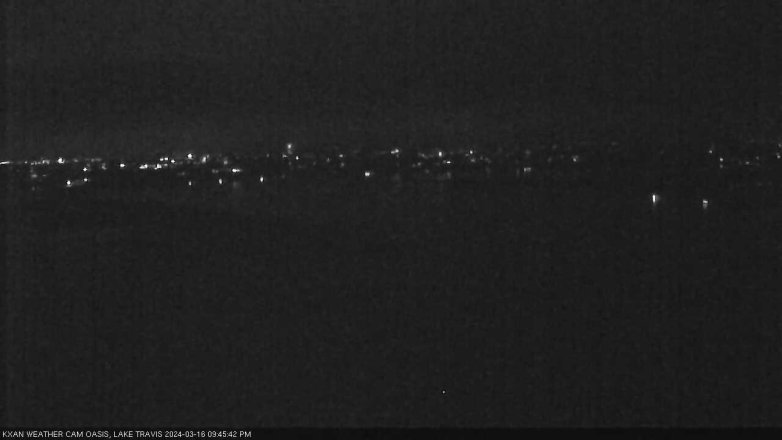 Lake Travis webcam, March 16, 2024 9:45 PM CT